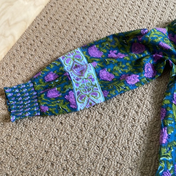 Rachel Zoe Cotton-Print Blouse XS - Picture 10 of 10